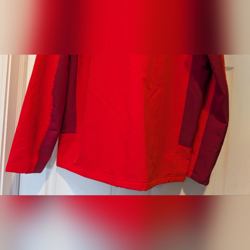 Spyder Men's Two Tone Red 1/4 Quarter Zip Weather Resistant Pullover Jacket XXL - Picture 11 of 14